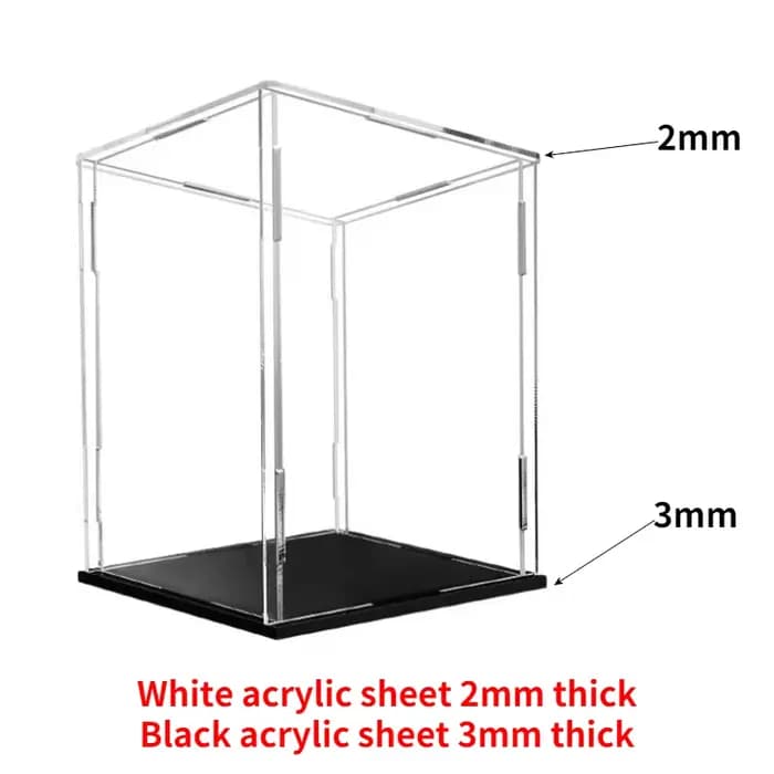 Vitrine en acrylique transparente