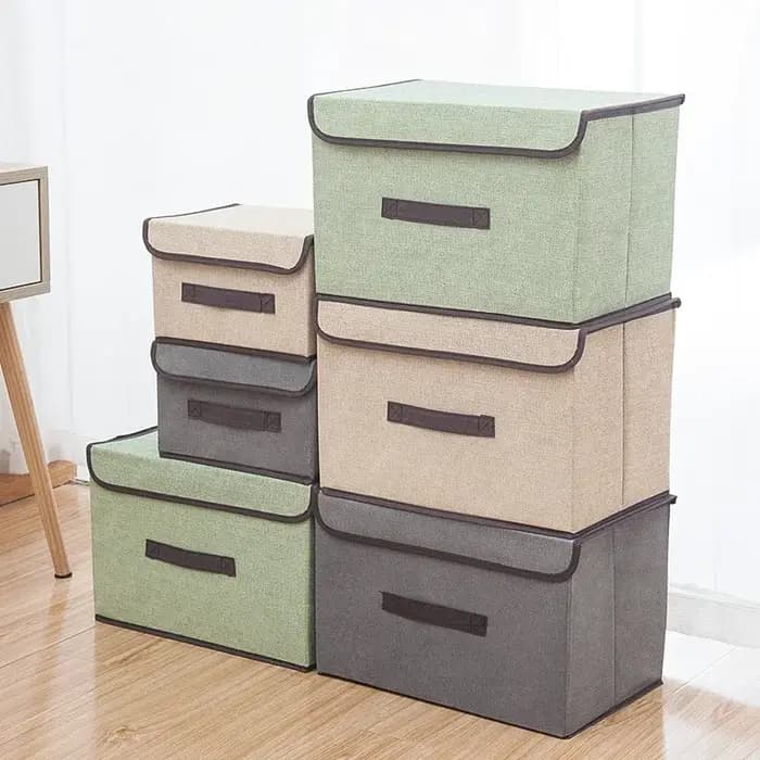 Boîte de rangement pliable en tissu Non tissé
