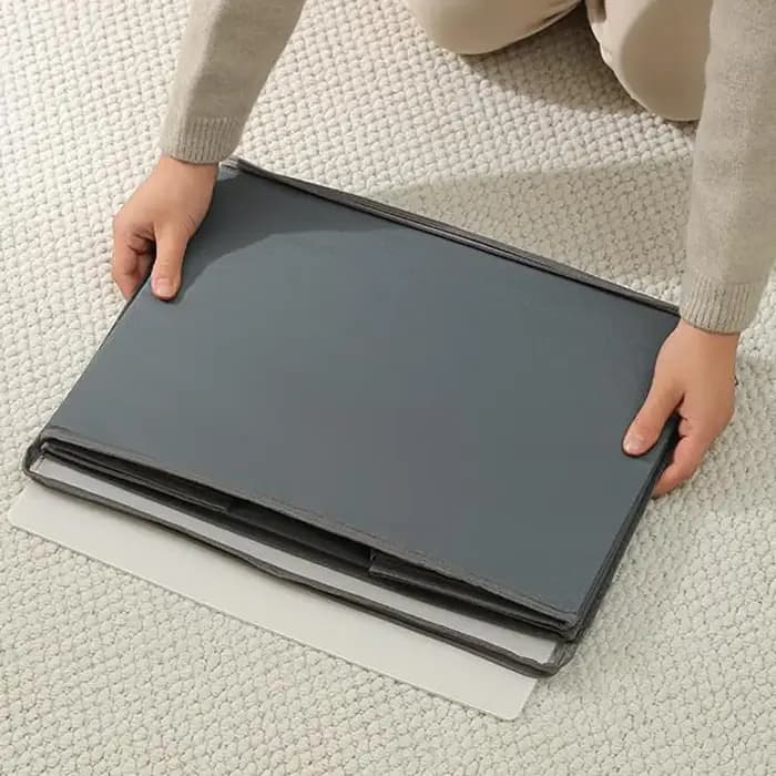 Boîte de rangement de chaussures pliable avec couvercle