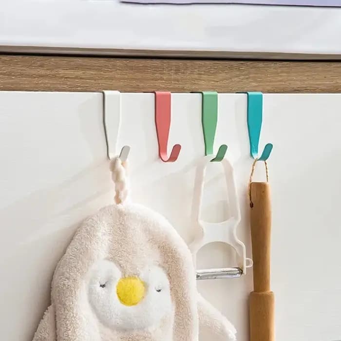 Crochet de porte d'armoire sans perçage