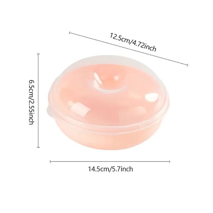 JXBOX-Récipient alimentaire rond transparent micro-ondable, boîte à sandwich, boîte à toast pour enf