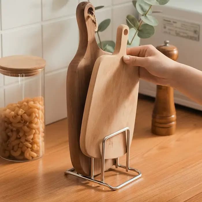 Support de planche à découper en acier inoxydable