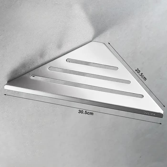 Étagère d'angle de salle de bain en acier inoxydable 304