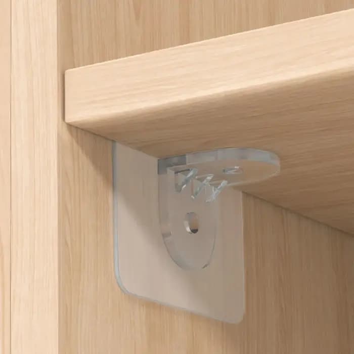 Supports adhésifs pour étagères