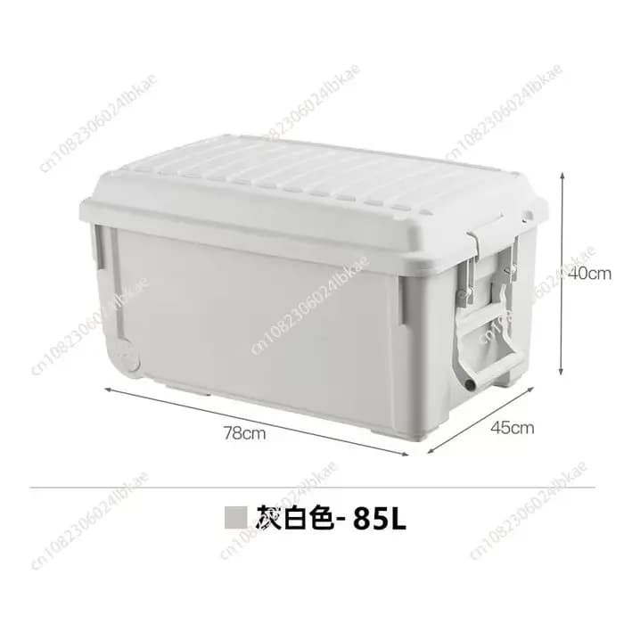 Boîte de rangement pour le camping en plein air, conteneur organisateur de camping en plastique, bac