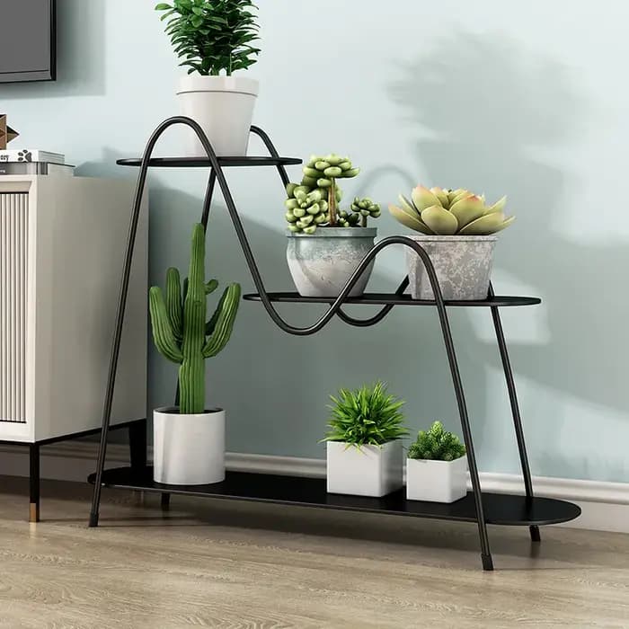 Étagère à fleurs, support vertical d'angle pour plantes