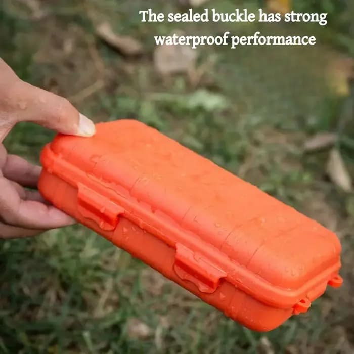 Boîte de survie étanche pour l'extérieur | Outils EDC en plastique anti-poussière et antichoc