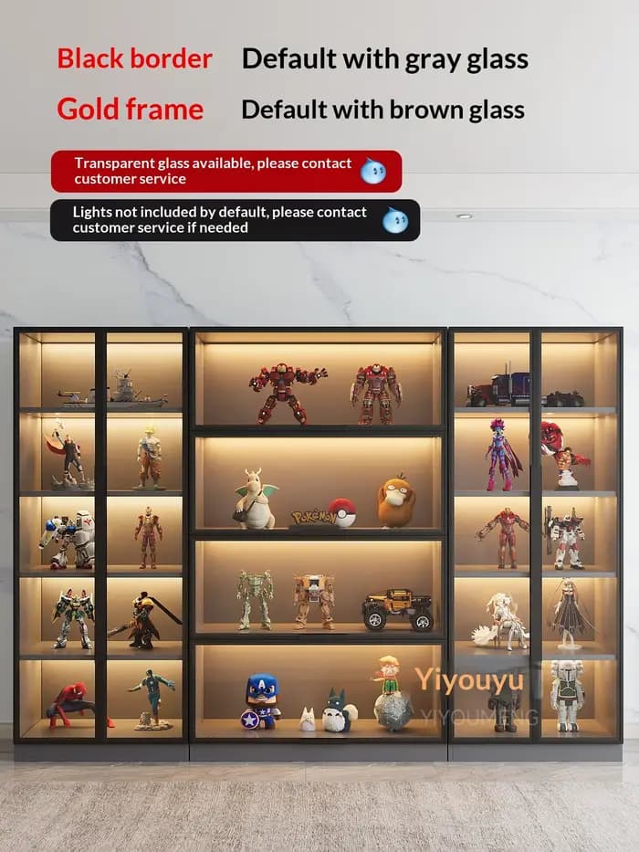 Vitrine en verre trempé sur mesure de toutes tailles