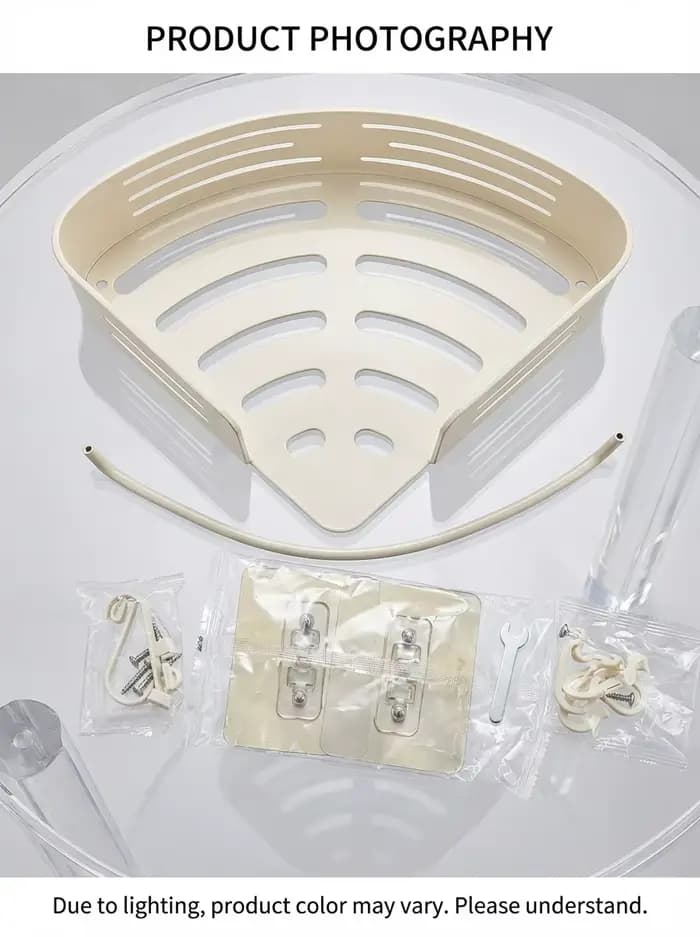 Étagère de rangement murale blanche pour salle de bain