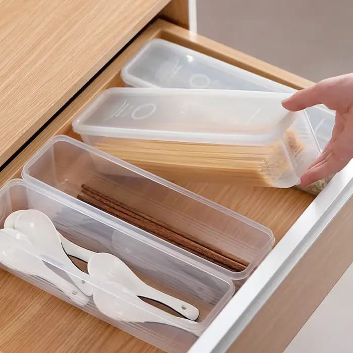 Conteneur de Spaghetti de nouilles de cuisine