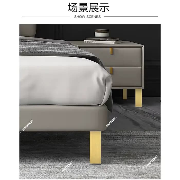 Pieds de meubles noirs pieds d'armoire carrés réglables pieds de Support en aluminium coussin canapé
