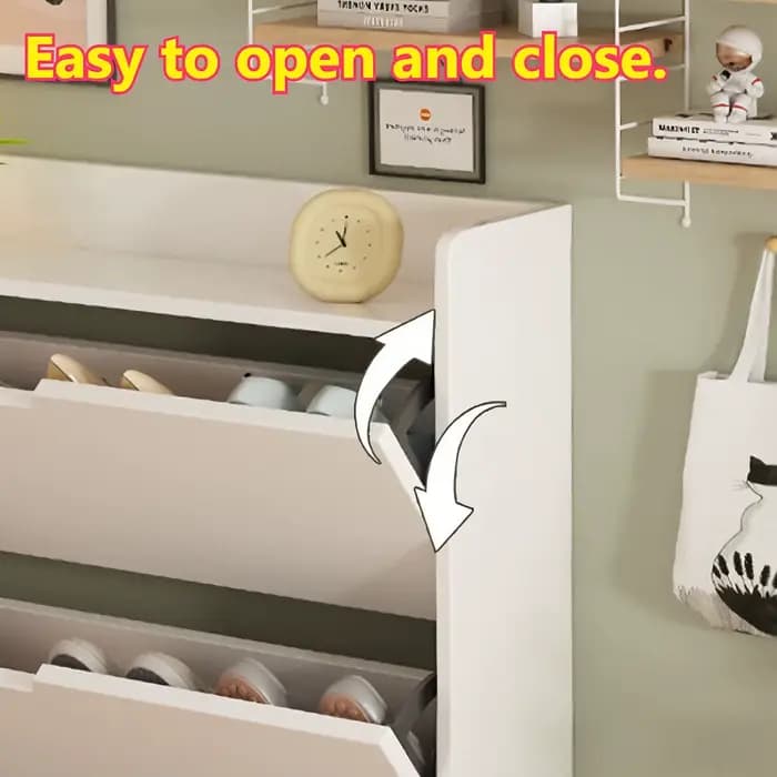Armoire à chaussures multifonctionnelle en bois