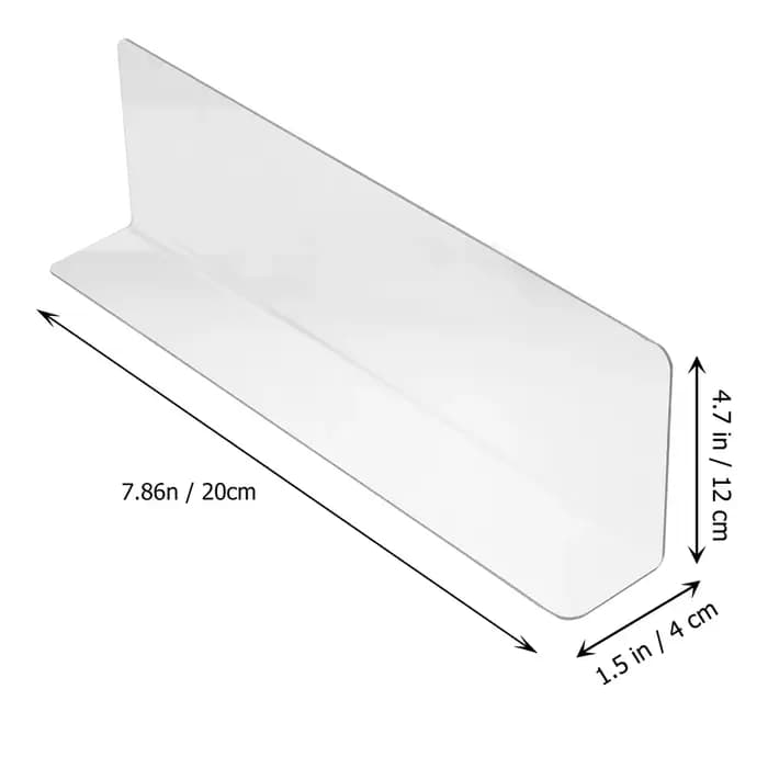 Supports de Synchronisation d'Étagères de Supermarché en Plastique Transparent