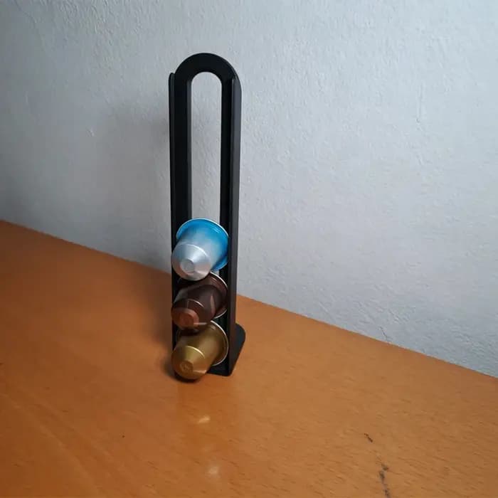 Support de rangement vertical pour dosettes de café