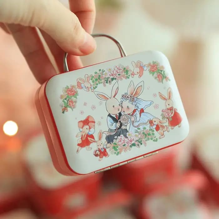Mini boîtes de rangement en métal pour cadeaux de mariage