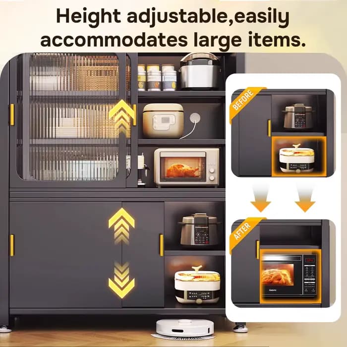 Armoire de cuisine en métal moderne