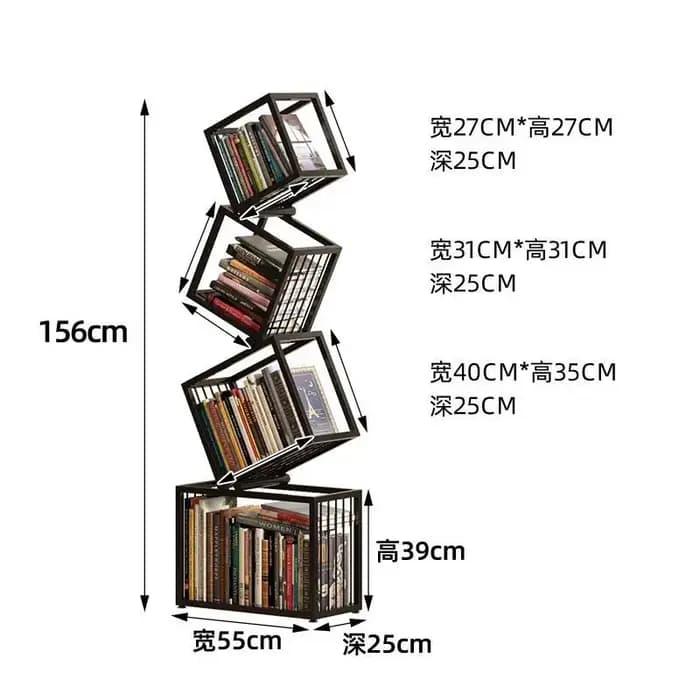 Étagère de rangement en fer créative