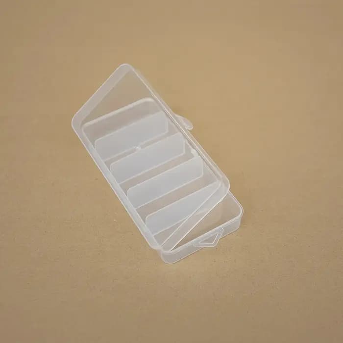 Boîte de rangement transparente à 5 grilles