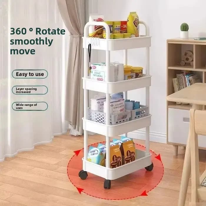 Étagère de rangement multifonctionnelle blanche à 5 niveaux