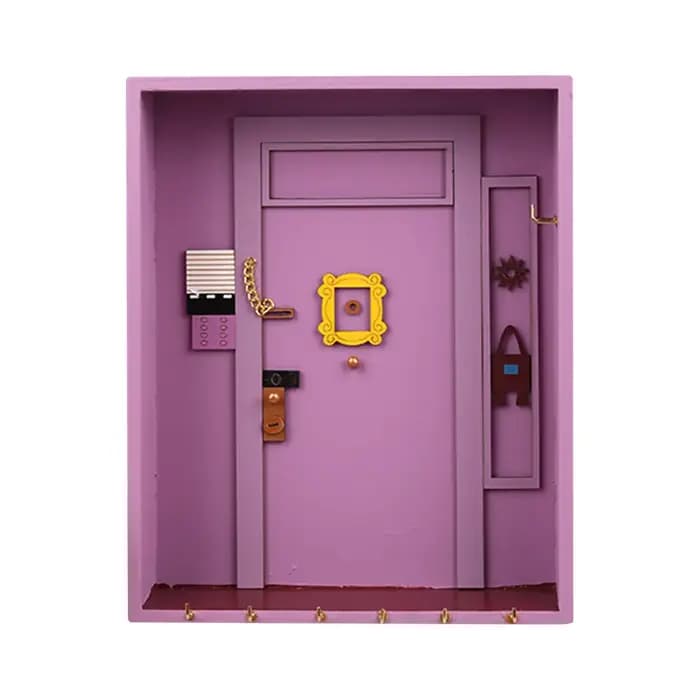 Porte amis porte-clés boîte en bois clé suspendue cintre en bois support de rangement organisateur é