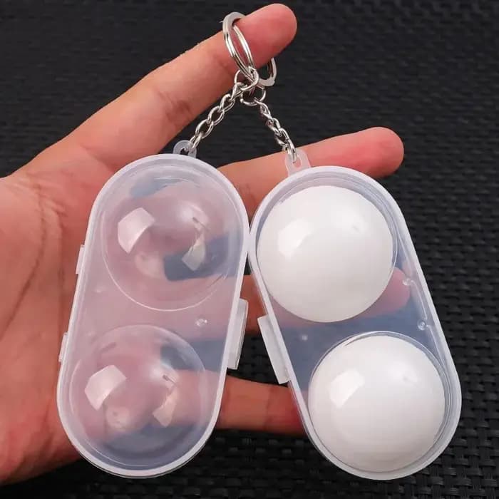 Boîte de rangement pour balles de Tennis de Table, boîtier en plastique dur, boîte de rangement pour balles de Ping-Pong avec porte-clés, accessoires de Tennis de Table, pendentif cadeau