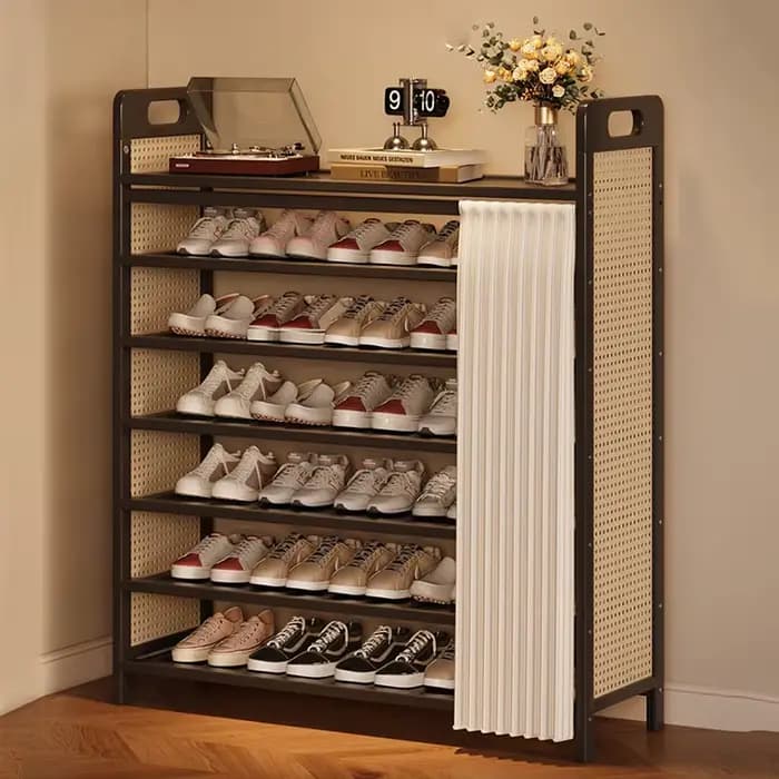 Meuble à Chaussures Pliable de Luxe Portable