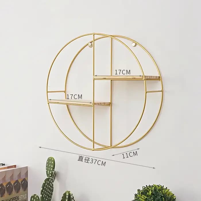 Étagère murale nordique, support de rangement mural en métal, figurines pour cuisine et salon, présentoirs pour artisanat, décoration intérieure