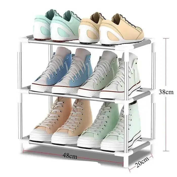 Armoire à chaussures 10/8/6 couches, organisateur en tissu anti-poussière, support de couloir, gain