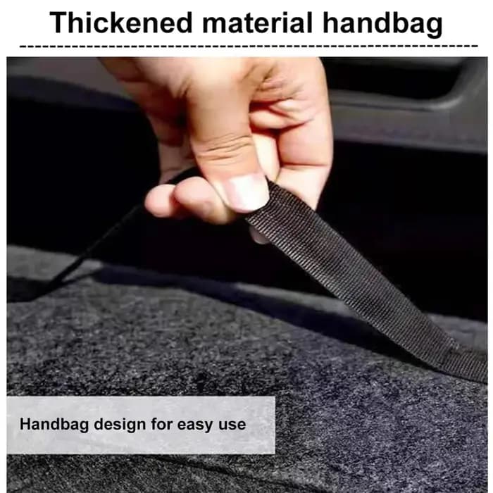 Boîte de rangement en feutre de voiture gris foncé