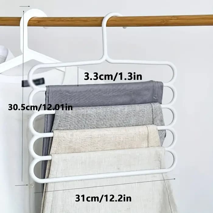 2/4 pièces porte-pantalons multifonctionnel ménage gain de place multicouche pantalon cintre