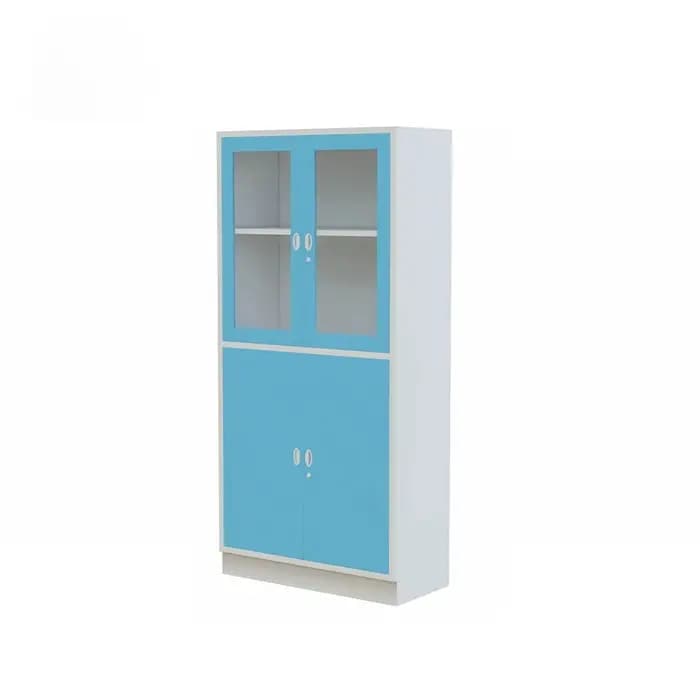 Armoires de classement en acier avec portes en verre