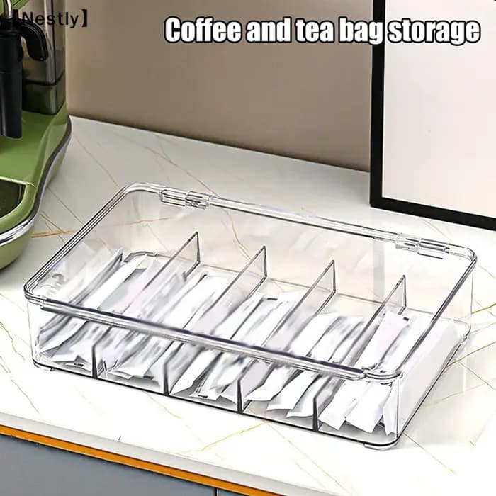 Boîte de rangement multifonctionnelle transparente pour lunettes