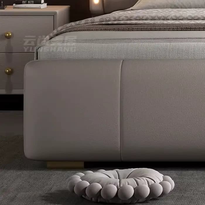 Meuble de chambre à coucher : Lit plateforme en bois avec tiroirs de rangement