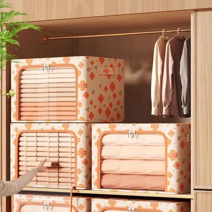 Boîte de rangement en tissu Oxford de grande capacité