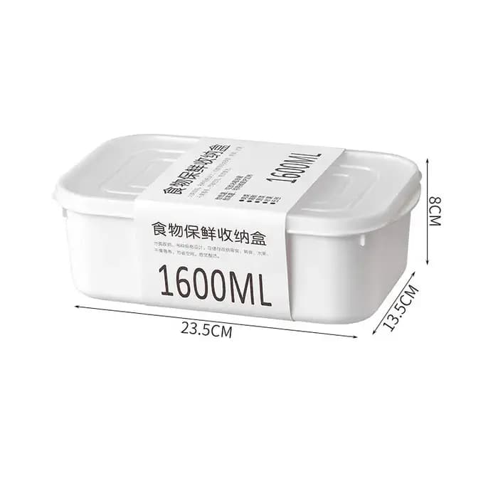 Boîte de conservation blanche grande capacité pour réfrigérateur