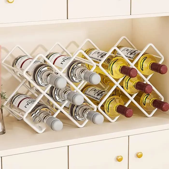 Casier à vin ménage lumière luxe losange treillis armoire à vin support de rangement bouteilles de vin