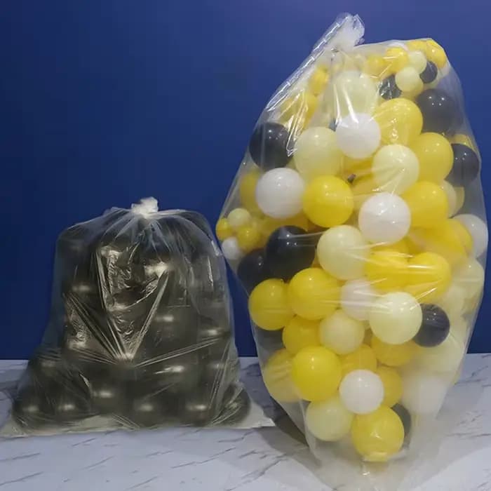 Grand Sac de Rangement en Plastique Transparent pour Ballons
