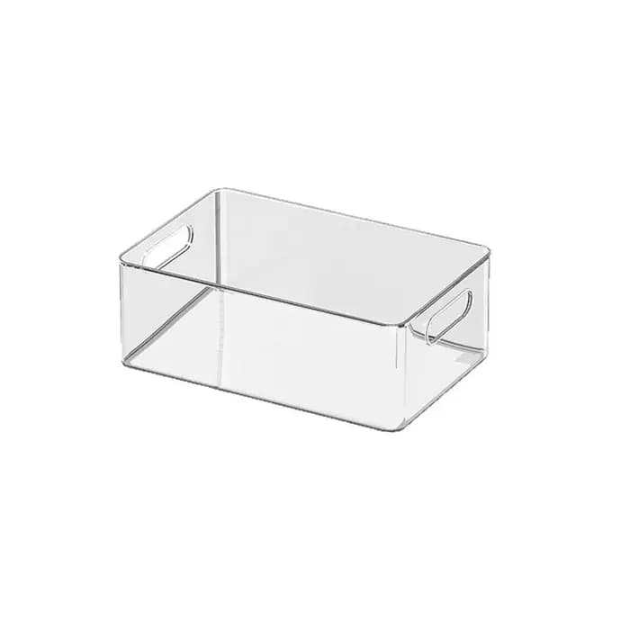 Organiseur de réfrigérateur empilable avec couvercles, bacs de rangement transparents pour fruits, c