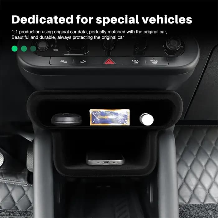 Boîte de rangement de commande centrale de voiture