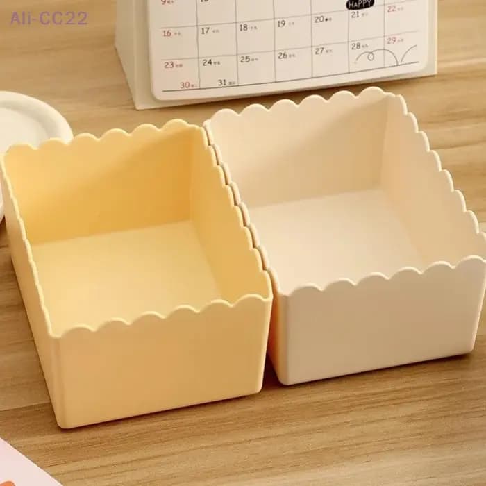 {CC22} boîte de rangement en plastique de bureau de Style crémeux