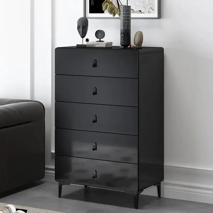 Meubles de salon modernes : Vitrine créative et élégante de style crème