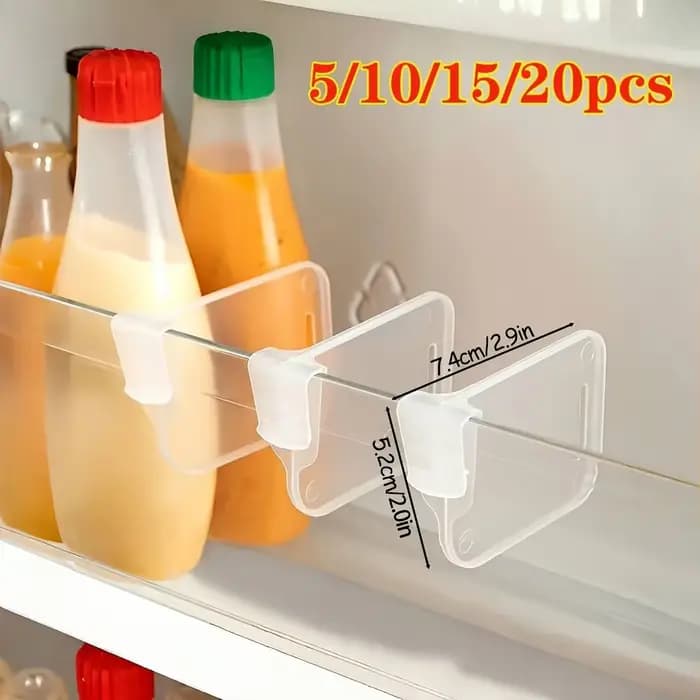 Organisateur de réfrigérateur transparent et robuste