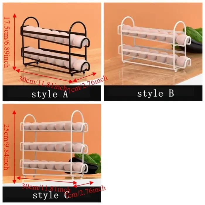Distributeur d'œufs, support de rangement pour œufs multi-niveaux