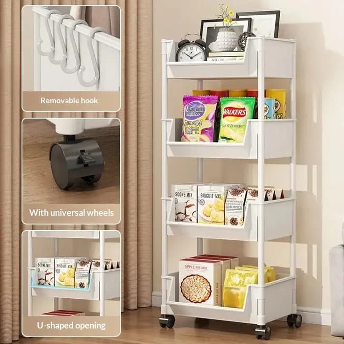 Étagère de rangement à 5 niveaux - Organisateur de jouets pour enfants