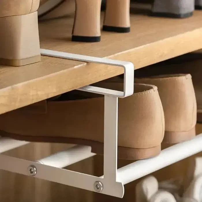 Étagère à chaussures réglable | Organisateur superposé peu encombrant pour armoires