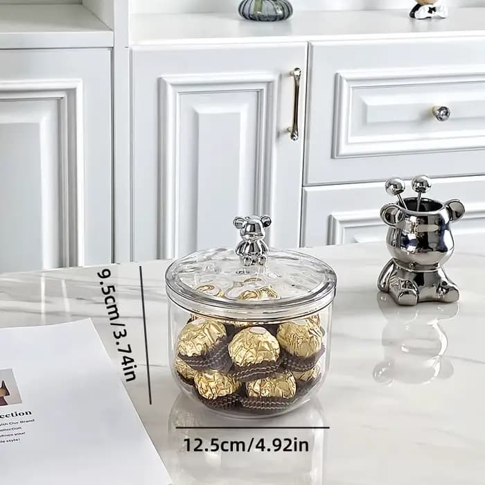 Conteneur hermétique de stockage des aliments avec couvercle, pot de stockage scellé en plastique, o
