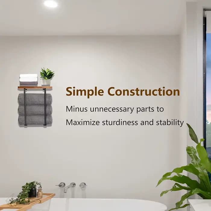 Porte-serviettes pour la décoration murale de la salle de bain