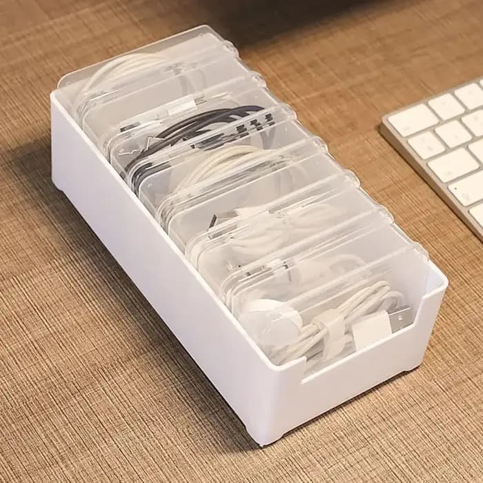Boîte de rangement pour câbles de données