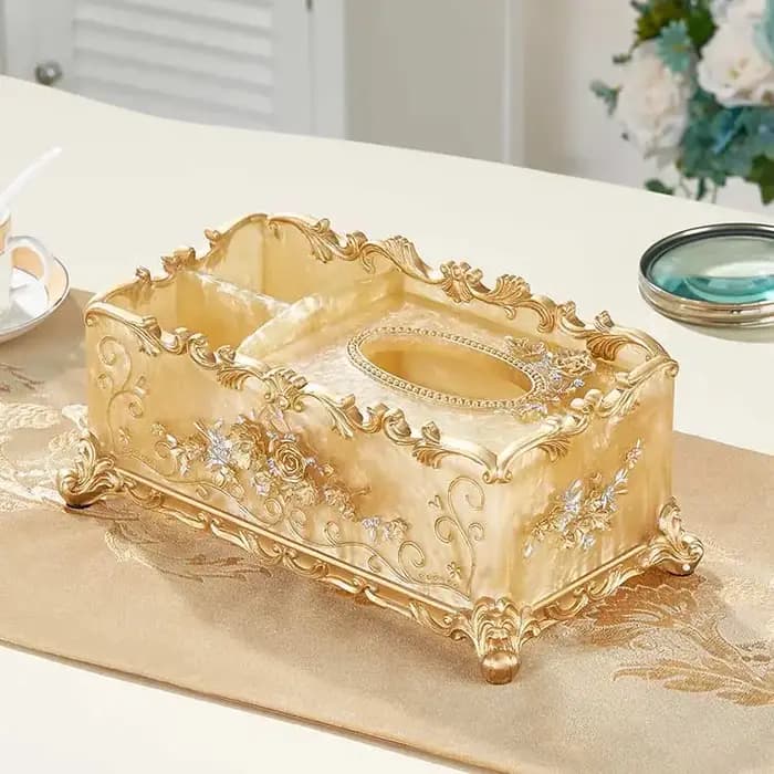Boîte de rangement de luxe en résine de style européen