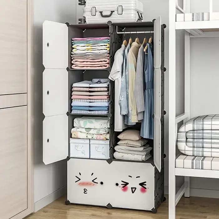 Armoire de rangement pliable et portable pour bijoux
